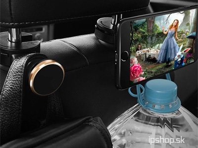 Magnetic Car Seat Holder - Univerz�lny magnetick� dr�iak na opierku hlavy pre smartf�n (�ierny)