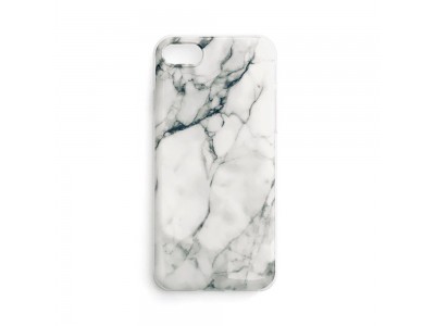 Marble TPU Case (biely s mramorovm motvom)  tlov ochrann kryt pre iPhone 7 / 8 / SE 2020 / SE2022