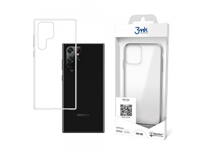 3MK Clear Case  Ochrann kryt pre Samsung Galaxy S22 Ultra (ry)