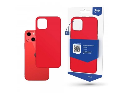 3MK Matt Case  Ochrann kryt pre Apple iPhone 13 Mini - 3mk Matt Case strawberry (erven)