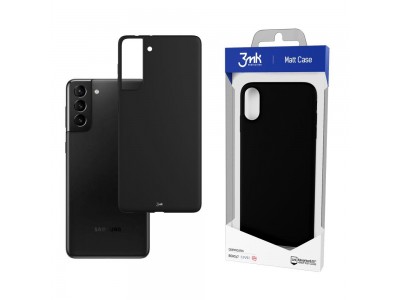 3MK Matt Case  Ochrann kryt pre Samsung Galaxy S21 5G - 3mk matn puzdro ierne (ierne)