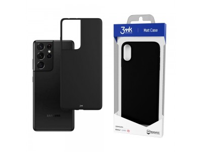 3MK Matt Case – Ochranný kryt pre Samsung Galaxy S21 Ultra 5G (čierne)