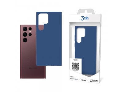 3MK Matt Case  Ochrann kryt pro Samsung Galaxy S22 Ultra 5G - 3mk Matt Case (modr)