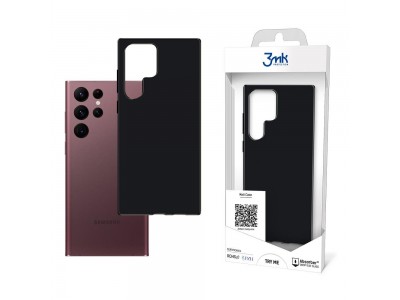 3MK Matt Case – Ochranný kryt pre Samsung Galaxy S22 Ultra (čierne)