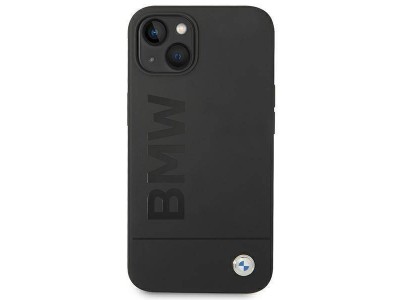 BMW Fashion Cover  Luxusn ochrann kryt pre IPHONE 14 PLUS Signature Logo Magsafe black (ierna)