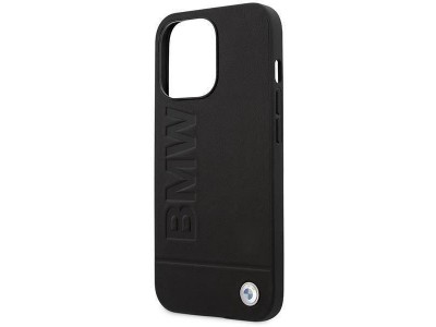 BMW Fashion Cover  Luxusn ochrann kryt pre IPHONE 14 Signature Logo Imprint Magsafe (BMHMP14SSLLBK) black (ierna)