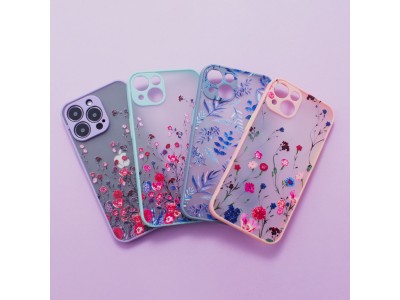 Design Floral Case (ru�ov�) - Dizajnov� kvetinov� kryt (obal) pre iPhone 13 Pro