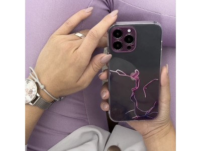 Design Marble Case (hned) - Dizajnov priesvitn mramorov kryt (obal) pre iPhone 13 Pro