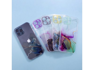 Design Marble Case (hned�) - Dizajnov� priesvitn� mramorov� kryt (obal) pre Xiaomi Redmi Note 11 Pro