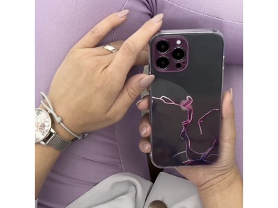 Design Marble Case (ru�ov�) - Dizajnov� priesvitn� mramorov� kryt (obal) pre iPhone 13 Pro