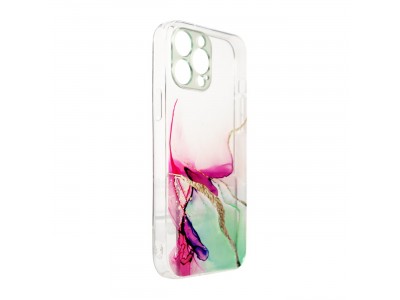 Design Marble Case (zelen�) - Dizajnov� priesvitn� mramorov� kryt (obal) pre iPhone 13 Pro