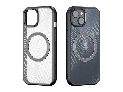 Dux Ducis Aimo Mag (�ierna) - Elegantn� ochrann� obal na iPhone 15 Plus