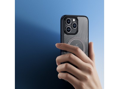 Dux Ducis Aimo Mag (�ierna) - Elegantn� ochrann� obal na iPhone 15 Pro Max