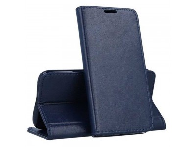 EcoLeather Magnet Book  Ochrann puzdro pre MOTOROLA MOTO E22 / E22I (Navy modr)