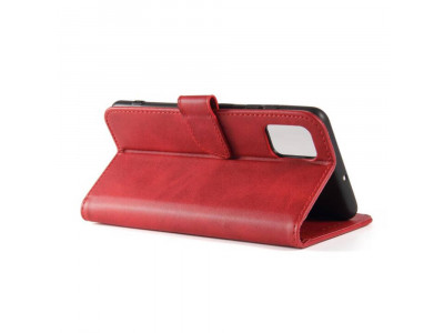 Elegance Stand Wallet II (erven) - Peaenkov puzdro pre Oppo A98 5G