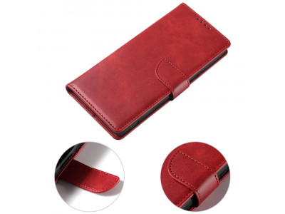 Elegance Stand Wallet II (erven) - Peaenkov puzdro pre Oppo A98 5G