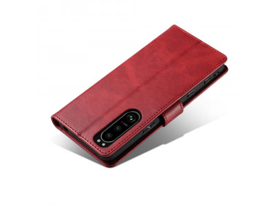 Elegance Stand Wallet II (�erven�) - Pe�a�enkov� puzdro pre Xiaomi 13T
