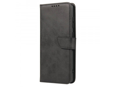 Elegance Stand Wallet II (čierna) - Peňaženkové puzdro pre Samsung Galaxy M11