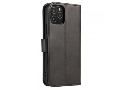 Elegance Stand Wallet II (ierne) - Peaenkov puzdro pre OnePlus Nord 2 5G
