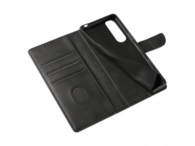 Elegance Stand Wallet II (ern) - Penenkov pouzdro pro Sony Xperia 10 III