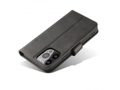 Elegance Stand Wallet II (�ierne) - Pe�a�enkov� puzdro pre Xiaomi 13