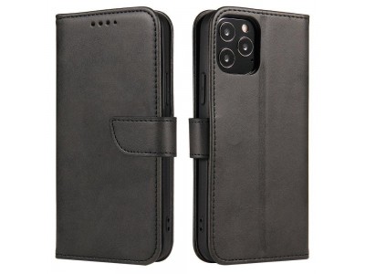 Elegance Stand Wallet II (ierne) - Peaenkov puzdro pre Xiaomi Poco M4 Pro 5G