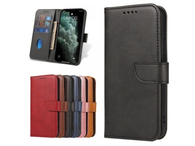 Elegance Stand Wallet II (ierne) - Peaenkov puzdro pre Xiaomi Poco X3 NFC
