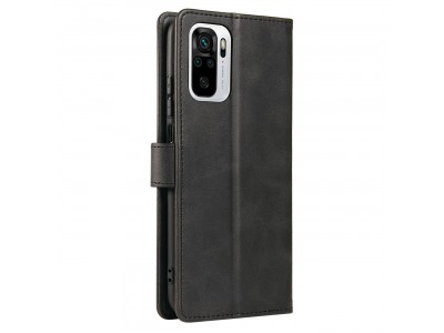 Elegance Stand Wallet II (�ierne) - Pe�a�enkov� puzdro pre Xiaomi Redmi Note 10 5G
