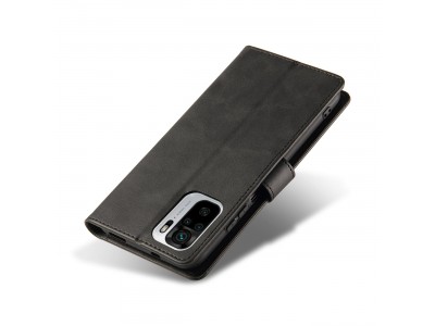 Elegance Stand Wallet II (�ierne) - Pe�a�enkov� puzdro pre Xiaomi Redmi Note 10 5G