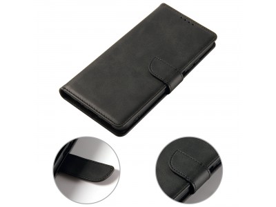 Elegance Stand Wallet II (�ierne) - Pe�a�enkov� puzdro pre Xiaomi Redmi Note 10 5G