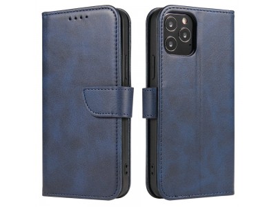Elegance Stand Wallet II (modré) - Peněženkové pouzdro pro iPhone 12/ 12PRO