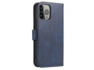 Elegance Stand Wallet II (modr) - Penenkov pouzdro pro iPhone 14 Pro