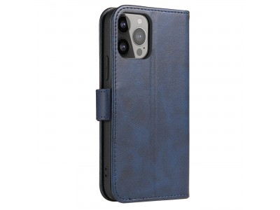 Elegance Stand Wallet II (modr�) - Pe�a�enkov� puzdro pre iPhone 14 Pro