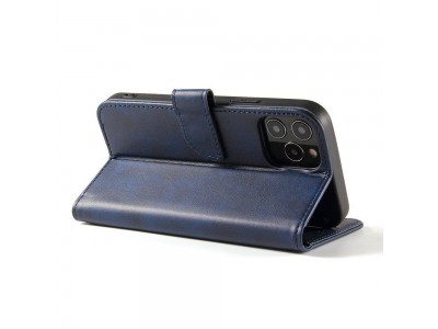 Elegance Stand Wallet II (modr) - Peaenkov puzdro pre LG K42