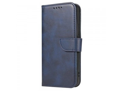 Elegance Stand Wallet II (modr) - Peaenkov puzdro pre Samsung Galaxy A12 / A12 5G