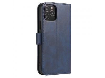 Elegance Stand Wallet II (modr�) - Pe�a�enkov� puzdro pre Samsung Galaxy A12 / A12 5G