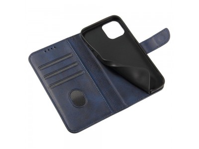 Elegance Stand Wallet II (modr�) - Pe�a�enkov� puzdro pre Xiaomi Redmi Note 11 / Note 11S