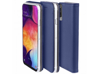 Elegance Stand Wallet II (Navy blue) - Penenkov pouzdro pro Samsung Galaxy J4+ 2018