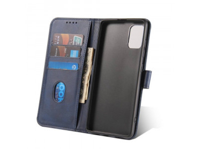 Elegance Stand Wallet II (Navy modr) - Peaenkov puzdro pre Apple iPhone 15 Pro Max