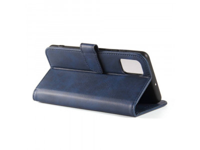 Elegance Stand Wallet II (Navy modrá) - Peňaženkové puzdro pre Apple iPhone 15