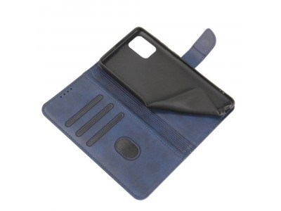 Elegance Stand Wallet II (Navy modrá) - Peňaženkové puzdro pre Huawei P30 Lite