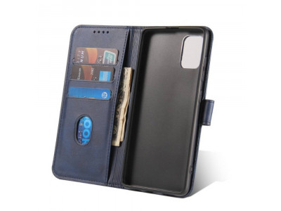 Elegance Stand Wallet II (Navy modrá) - Peňaženkové puzdro pre Oppo Reno 10 5G