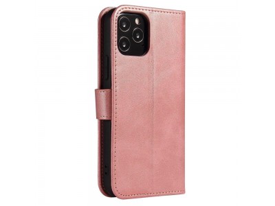 Elegance Stand Wallet II (ruov) - Peaenkov puzdro pre Samsung Galaxy A11