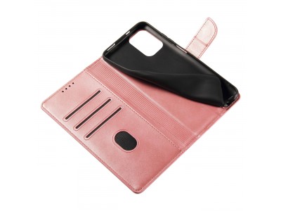 Elegance Stand Wallet II (ruov) - Peaenkov puzdro pre Xiaomi Redmi Note 10 5G