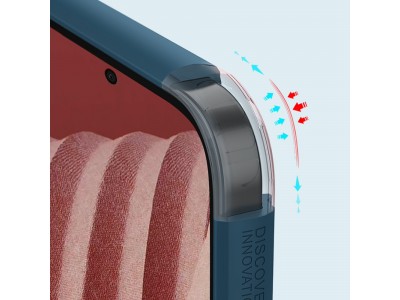Exclusive SHIELD (erven) - Luxusn ochrann kryt (obal) pre Samsung Galaxy A73