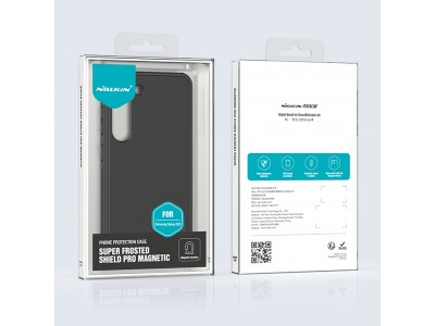 Exclusive SHIELD Pro Magnetic (ierna) - Luxusn ochrann kryt (obal) pre Samsung Galaxy S23+