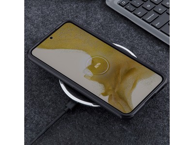Exclusive SHIELD Pro Magnetic (čierna) - Luxusný ochranný kryt (obal) pre Samsung Galaxy S23