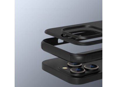Exclusive SHIELD (ierny) - Luxusn ochrann kryt (obal) pre iPhone 14 Pro