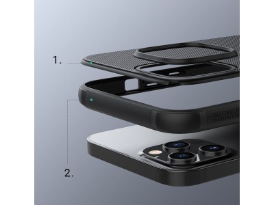 Exclusive SHIELD (modr�) - Luxusn� ochrann� kryt (obal) pre iPhone 13 Pro
