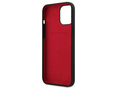 Ferrari Fashion Cover  Luxusn ochrann kryt pre IPHONE 12 PRO MAX On Track (FESSIHCP12LBK) black (ierna)